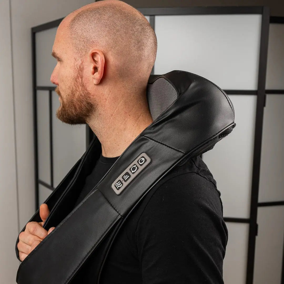 Shiatsu Nack- och Ryggmassager med Infraröd Värme – Djupterapi mot Muskelspänningar