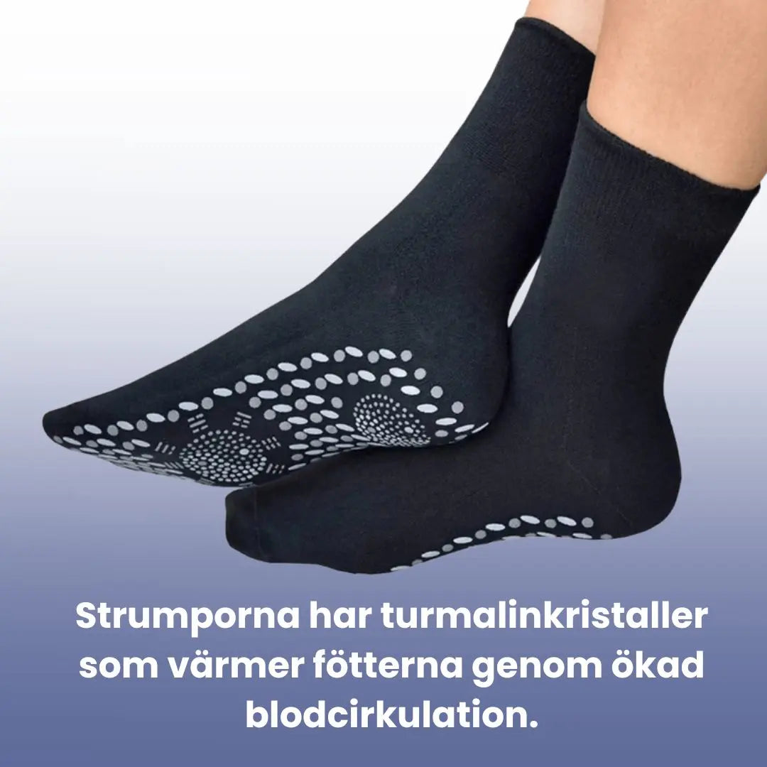 Självuppvärmande strumpor i bomull