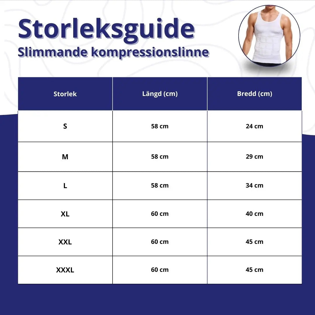 Slimmande kompressionslinne för Herr