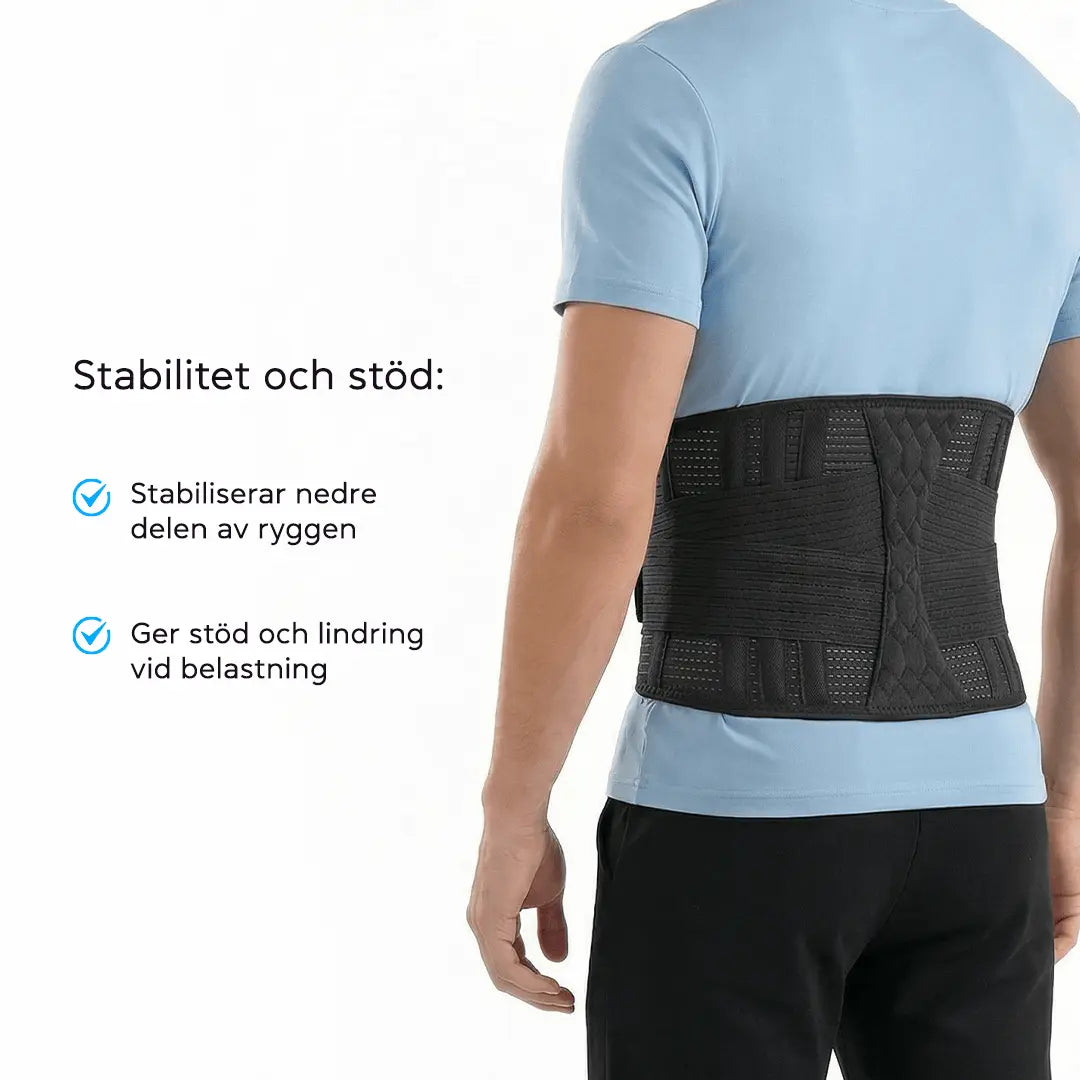 Stödjande ryggstöd för bättre hållning och minskad ryggsmärta