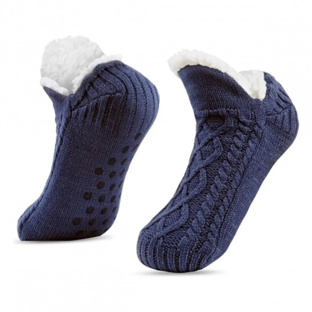 Toffelsockor i Fleece med Halkskydd – Varma & Bekväma Fötter på Hala Golv