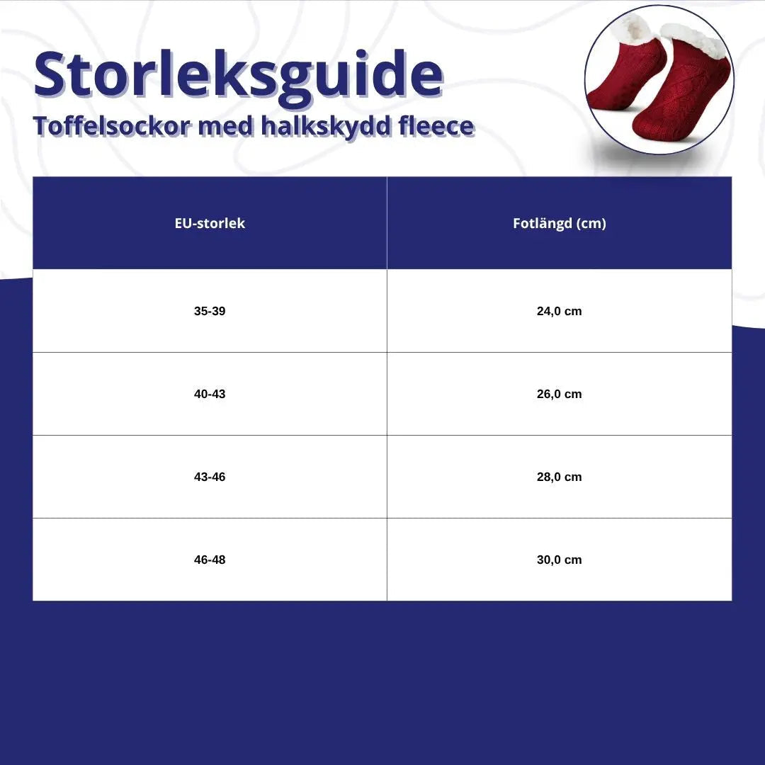 Toffelsockor i Fleece med Halkskydd – Varma & Bekväma Fötter på Hala Golv