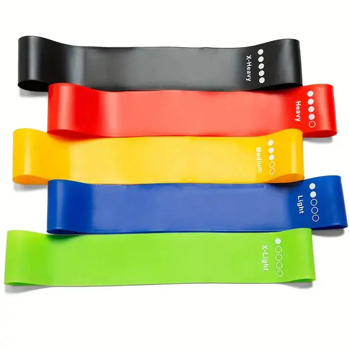 Träningsband 5-pack för Helkroppsträning – Justerbart Motstånd för Hemmagym & Gym