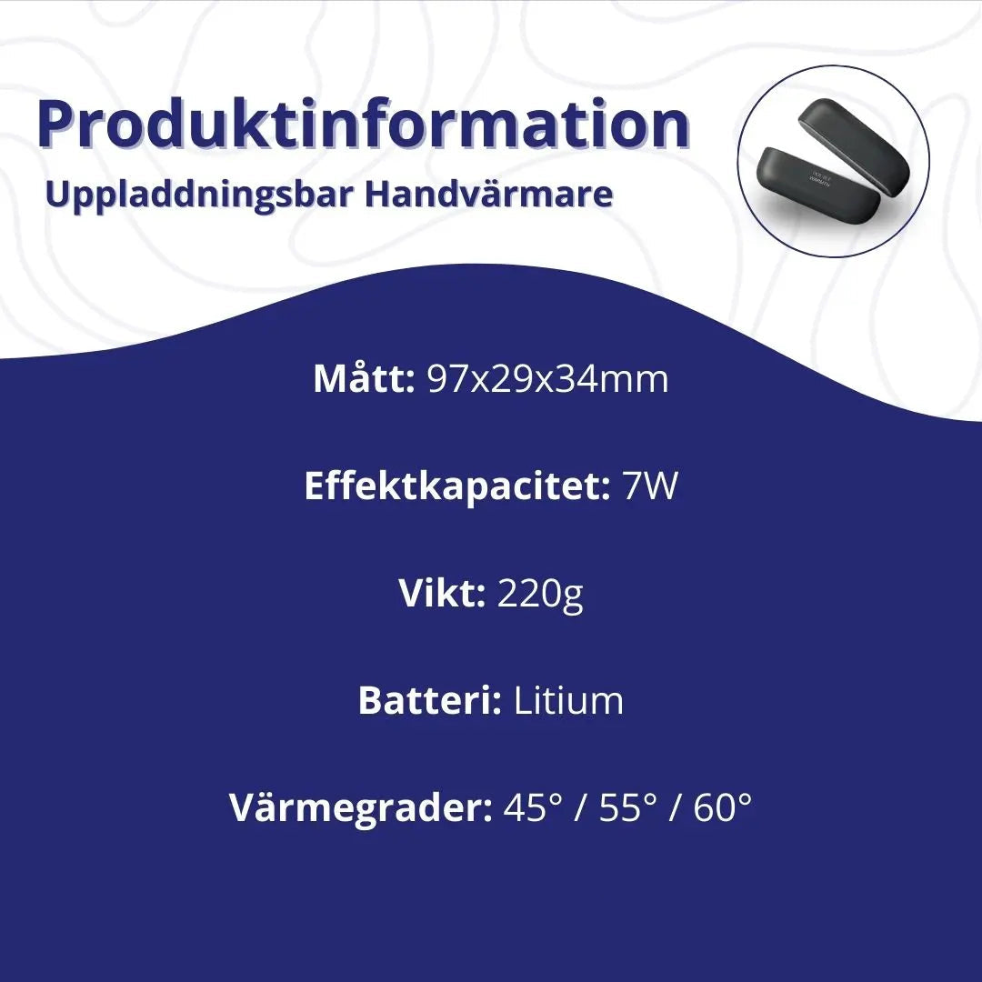 Uppladdningsbara Handvärmare för Kalla Händer
