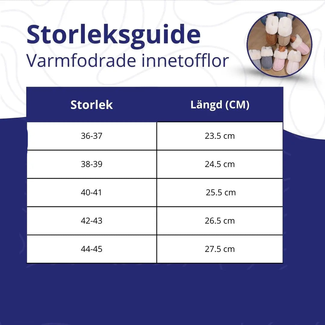 varma fodrade tofflor för damer