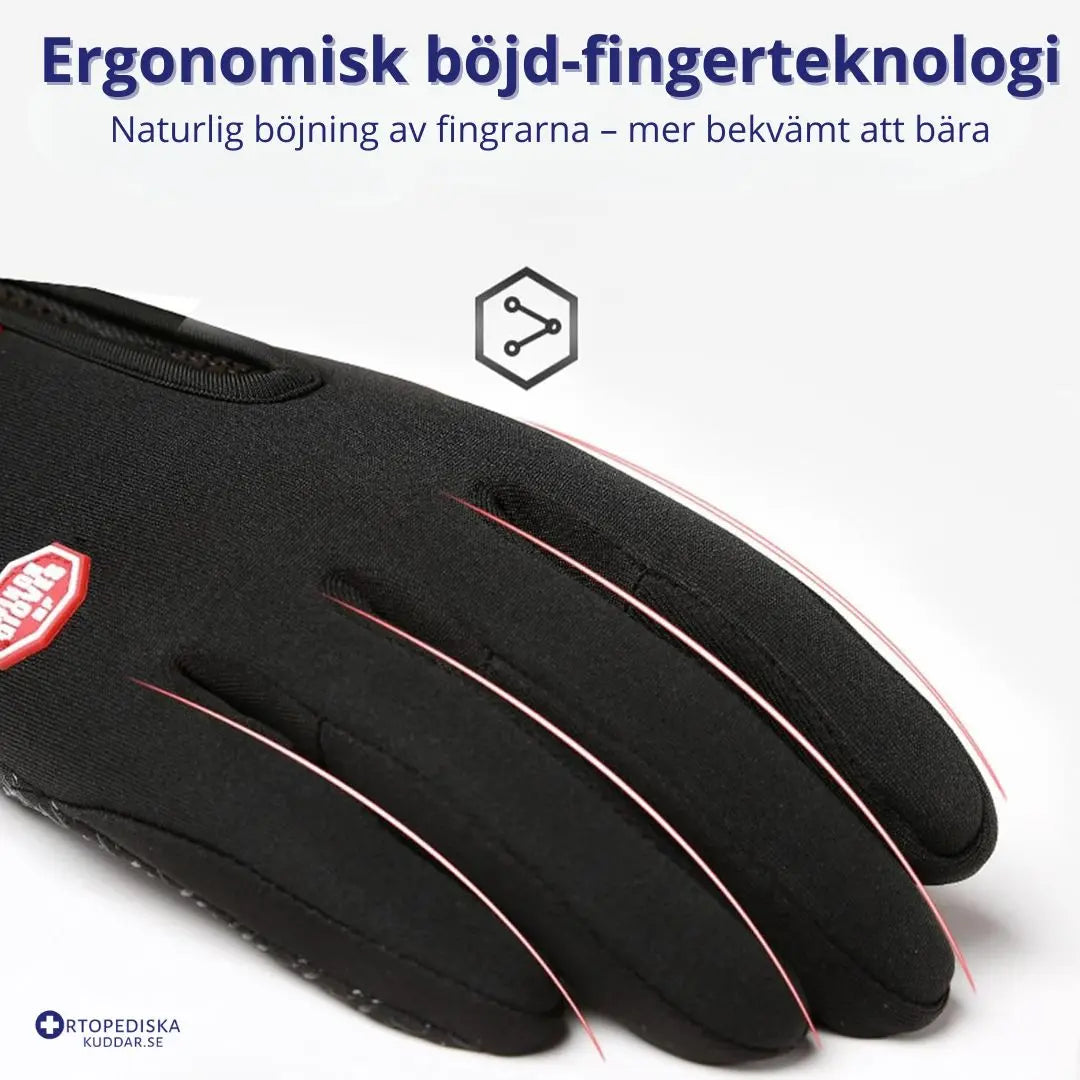 Värmehandskar med touchfunktion, vattenavvisande och vindtäta