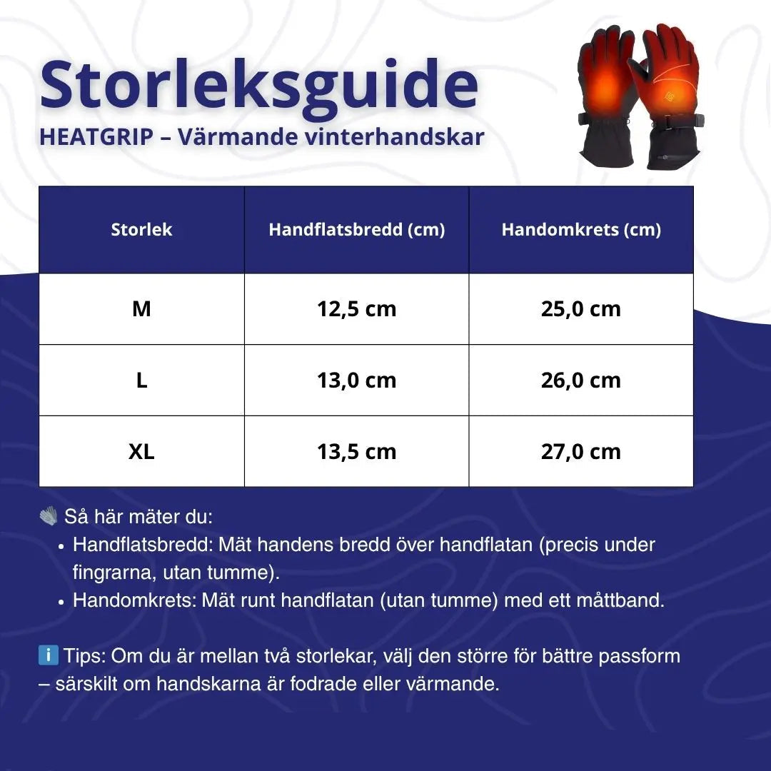 Värmehandskar – Uppladdningsbara Elektriska Vinterhandskar mot Kyla