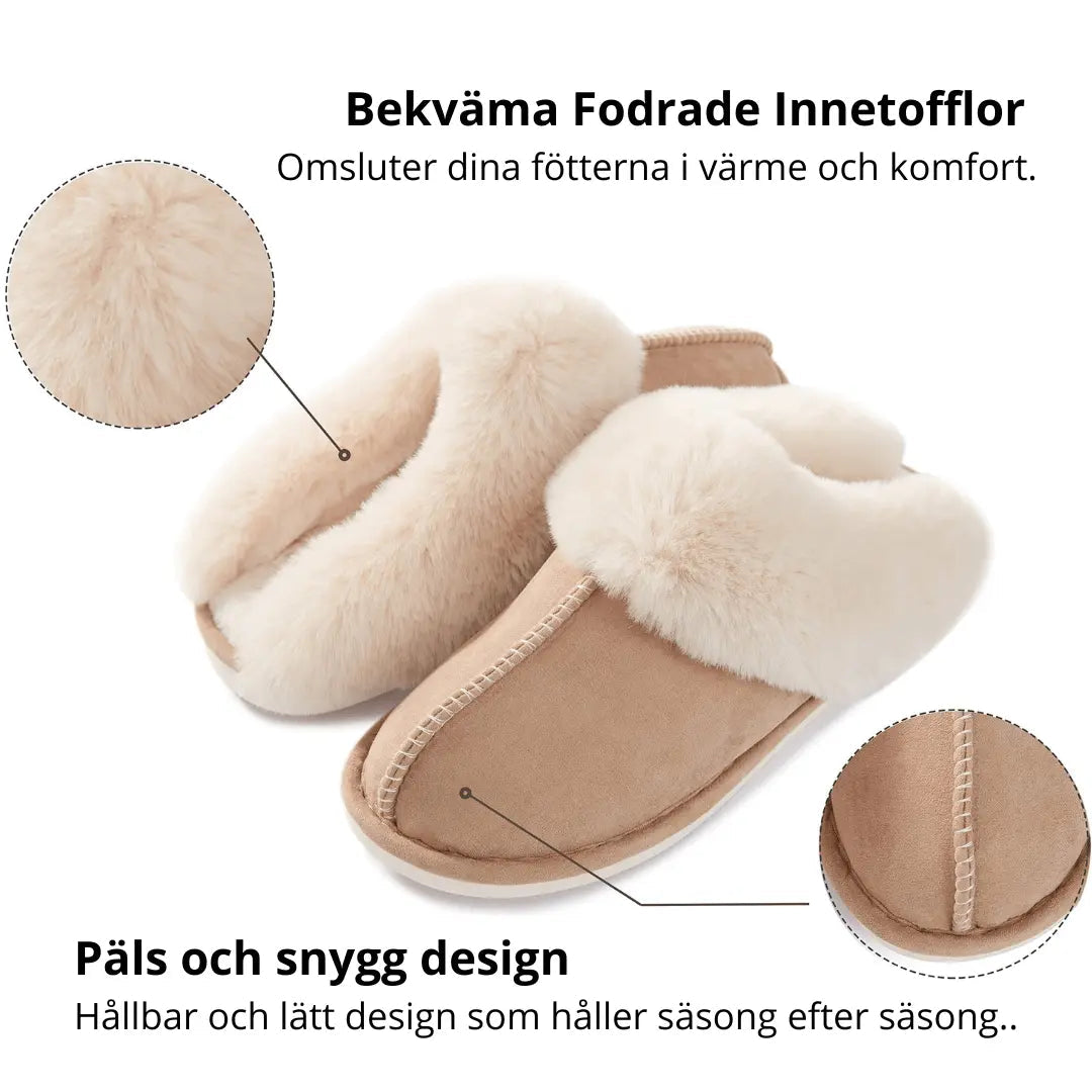 Varmfodrade Innetofflor – Mjuka Plyschtofflor mot Kalla Fötter under Vintern
