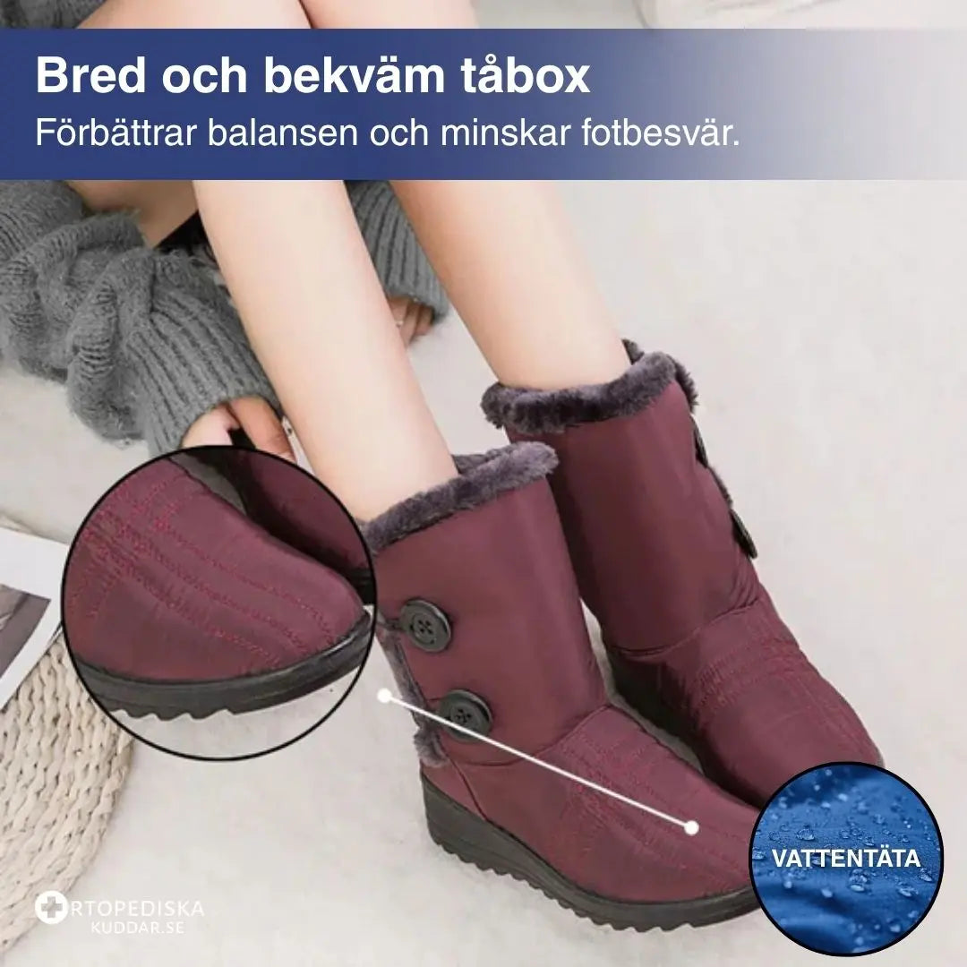 Vattentäta vinterstövlar för kvinnor – Ergonomiska och varma för kalla vinterdagar