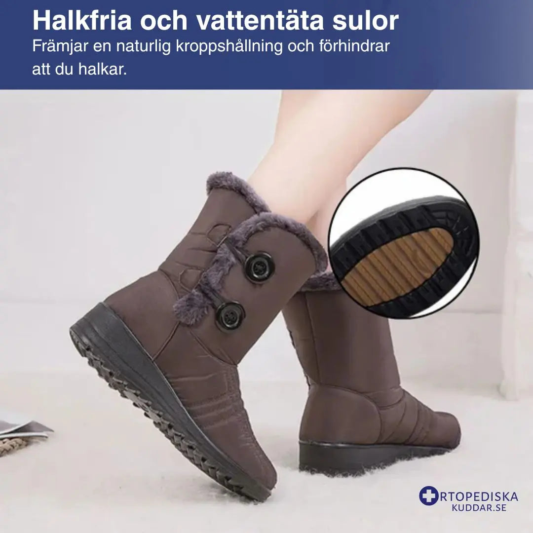 Vattentäta vinterstövlar för kvinnor – Ergonomiska och varma för kalla vinterdagar